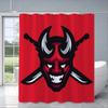 Japanese samurai devil Shower Curtain Waterproof Polyester Fabric Paint Bath Curtains Home Bathroom Decor Curtain With Hook