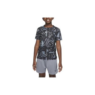 Kinder T-Shirt mit Grafikdruck, Rundhalsausschnitt, kurze Ärmel, Kinder Tops, Schwarz DM8549-010