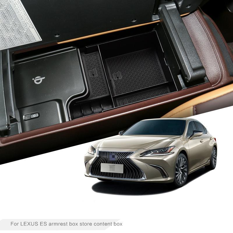 Car Center Console Armrest Storage Box For LEXUS ES ES200 ES260 ES300h 2020 Central Storage Organizer Tray Interior Accessories