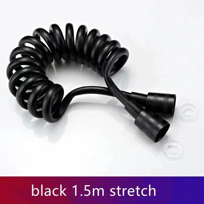 5m 2m Flexible Spring Shower Hose Telephone Line Design for Bathroom Sink Toilet Bidet Sprayer Water Plumbing Accessories