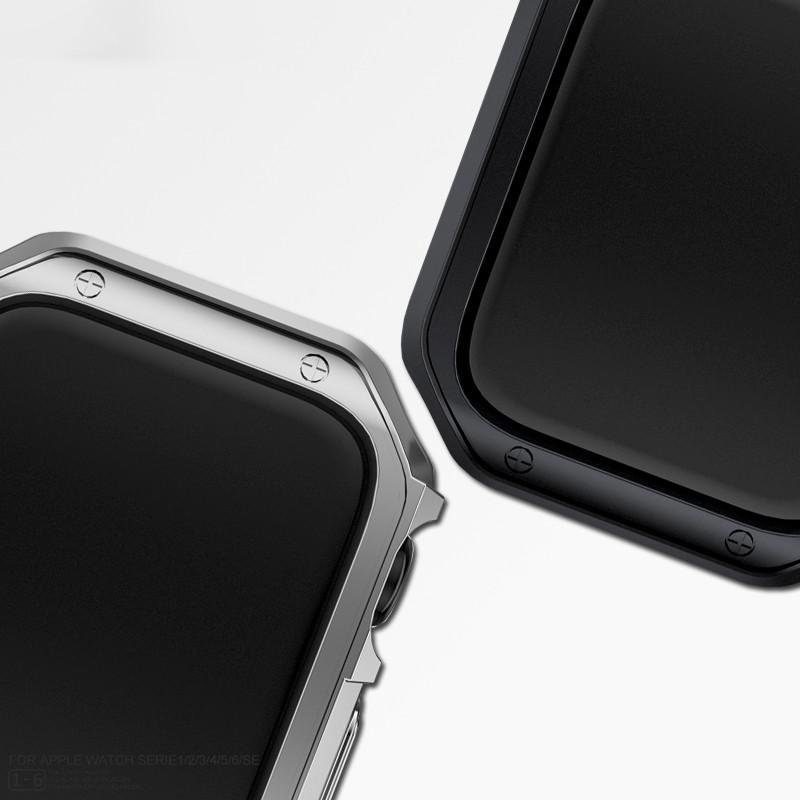 TPU Plating Case+Silicone Strap For Apple Watch Ultra 2 1 49mm Series 10 46 42mm 9 8 7 6 5 4 3 2 1 Hollow Out Protective Accesso