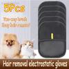 1/2PCS Pet Hair Remover Glove Double-Sided Fur Gloves Cat Dog Fur Gloves for Washing Deshedding Cleaning Carpets Sofas