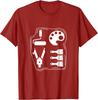 Love Art Tools Artist Painter Graphic TShirt Men Casual Cotton Crewneck Tee