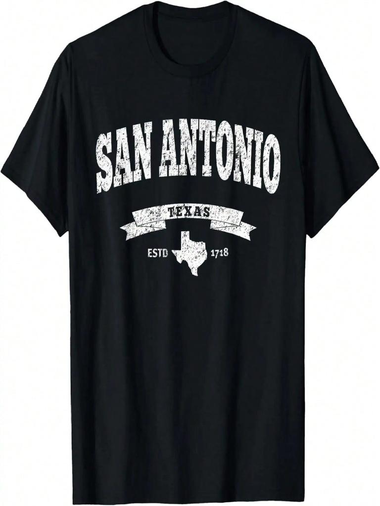Vintage San Antonio Shirt Verweerd T-shirt - TX Alamo City T-shirt