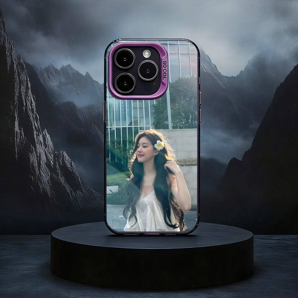 Chinese actress lusi Rosy Zhao Phone Case For iPhone17,16,15,14,13,12,11 Plus,Pro Max Black Candy silver phone case