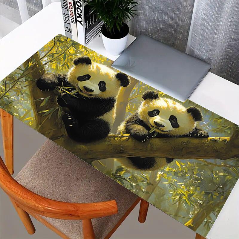 1pc Panda bears in tree Computer Pad  Mouse Pads for Desk,Gamers and Office Use 020252