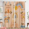 2pcs,2D plane printing Curtain Popular DreamyIcons Versatile Polyester Fabric (without rod) Gifts Use for Bedroom Living Room