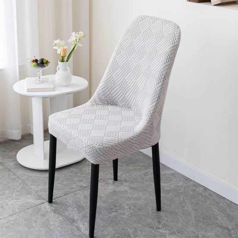 Husă Scaun Curbată Elastică Universală Spătar Integrat Husă Protectoare Universală Scaun de Dining Husă de Uz Casnic pentru Scaun