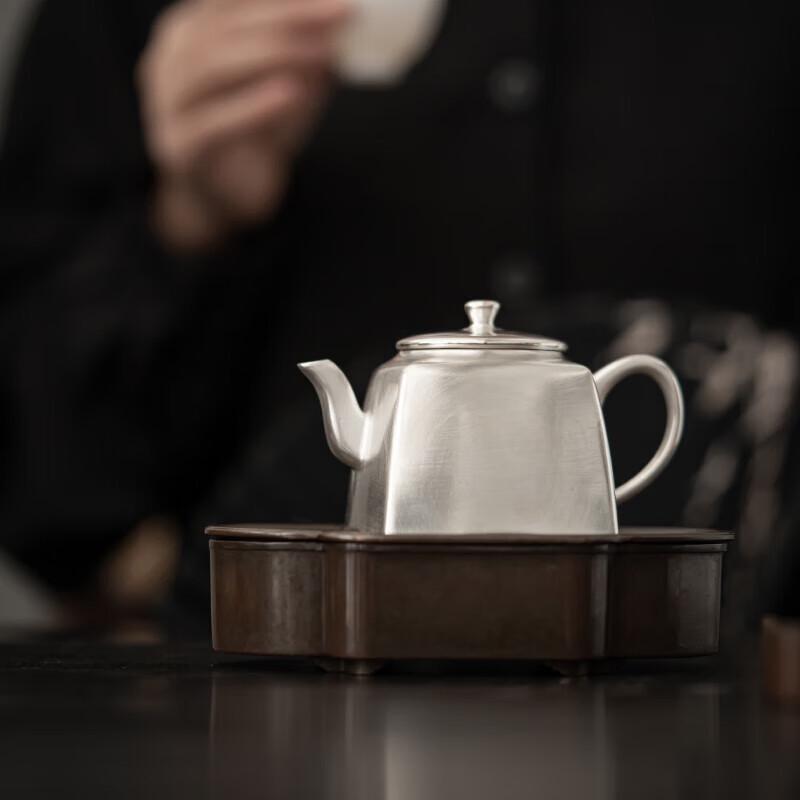 Handmade Gilt Silver Ceramic Teapot
