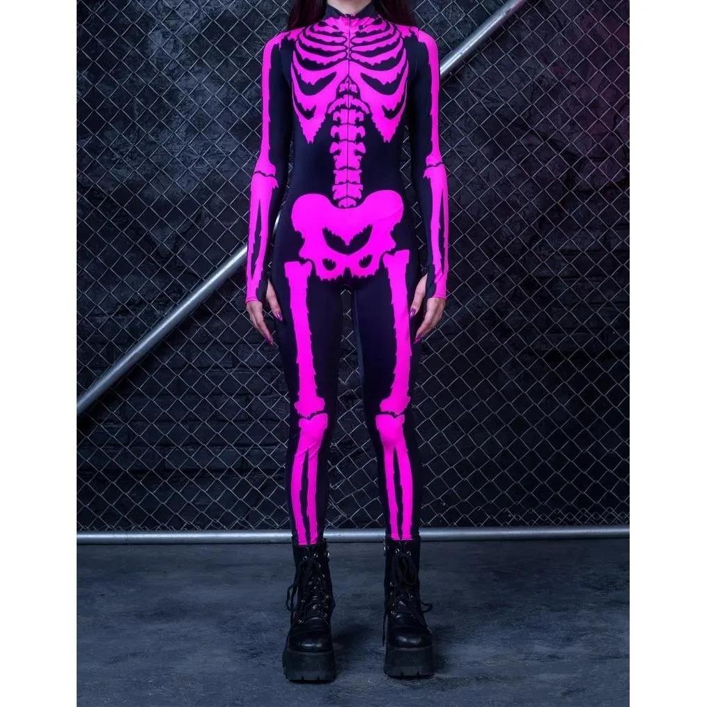 3D Digitaltrykk Sceneopptreden Kostymer Voksne Halloween-arrangementer Karneval Temafest Cosplay Antrekk Latespill Jumpsuit