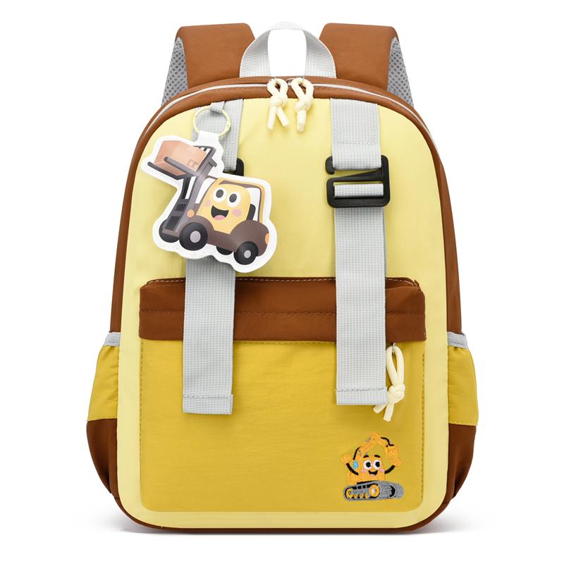 Color Block Kindergarten Schoolbag Cartoon Lightweight Large Capacity Children's Backpack