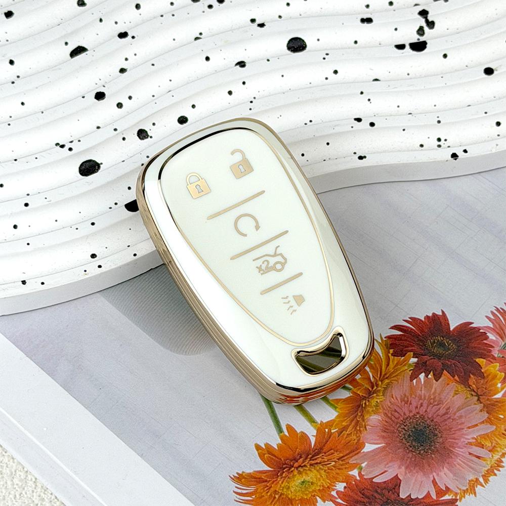 TPU Car Key Fob Cover Case for Chevrolet 2017-2019 Chevy Malibu Camaro Cruze Traverse Sonic Volt Bolt Equinox Spark Blazer Onix