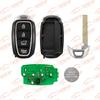 4-Tasten-Fernbedienung für Hyundai Santa Fe Schlüsselanhänger (TQ8-FOB-4F19)