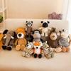 35cm Super Süße Kuscheltiere für Kinder Schlafbegleiter Dschungeltiere Puppen Elefant Hund Tiger Fuchs Löwe Giraffe Waschbär Affe
