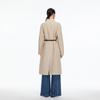 VEROMODA Women's Wool Blend Belted Mid-Length Coat
