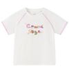 MQD Girls' Cooling Cartoon Letter Short Sleeve T-Shirt