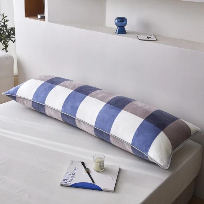 2025 new milk fleece, Farai fleece, double couple long pillowcase, long pillowcase to keep warm in winter