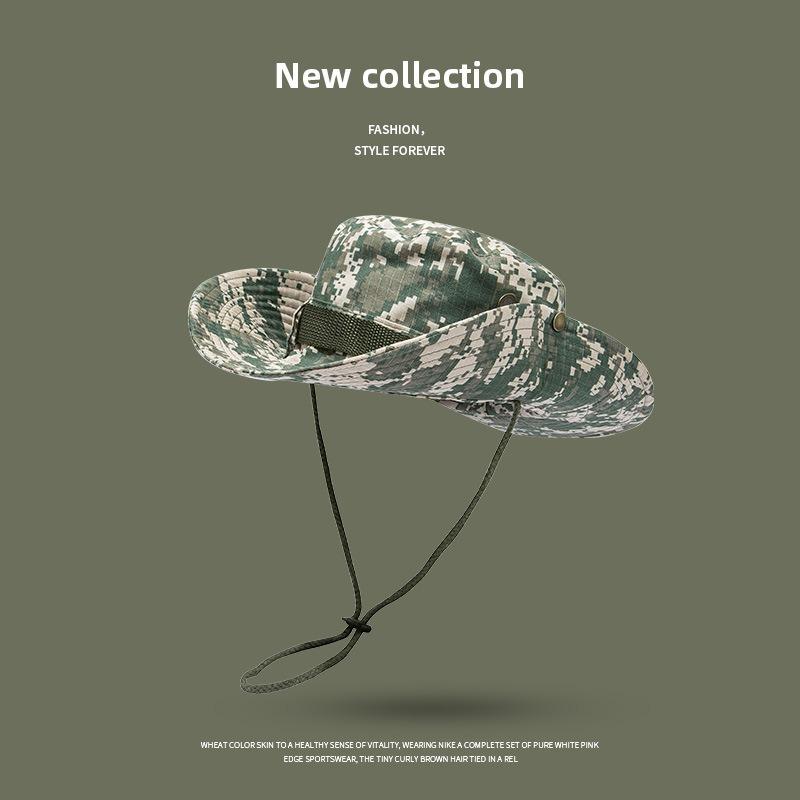 Bucket hat outdoor men's hat summer thin anti-ultraviolet women's sunshade quick-drying sunscreen breathable mountaineering hat