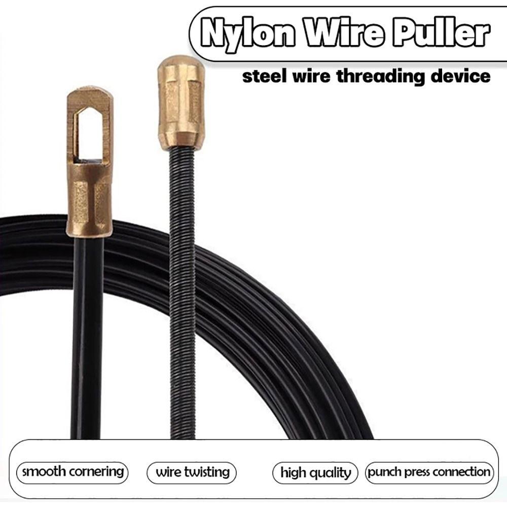 1Roll 5/10/15/20/25/30M Cable Puller Nylon Electrician Spring Tape Wall Wire Lead 3mm Conduit Threader Puller Wiring Aid Tool