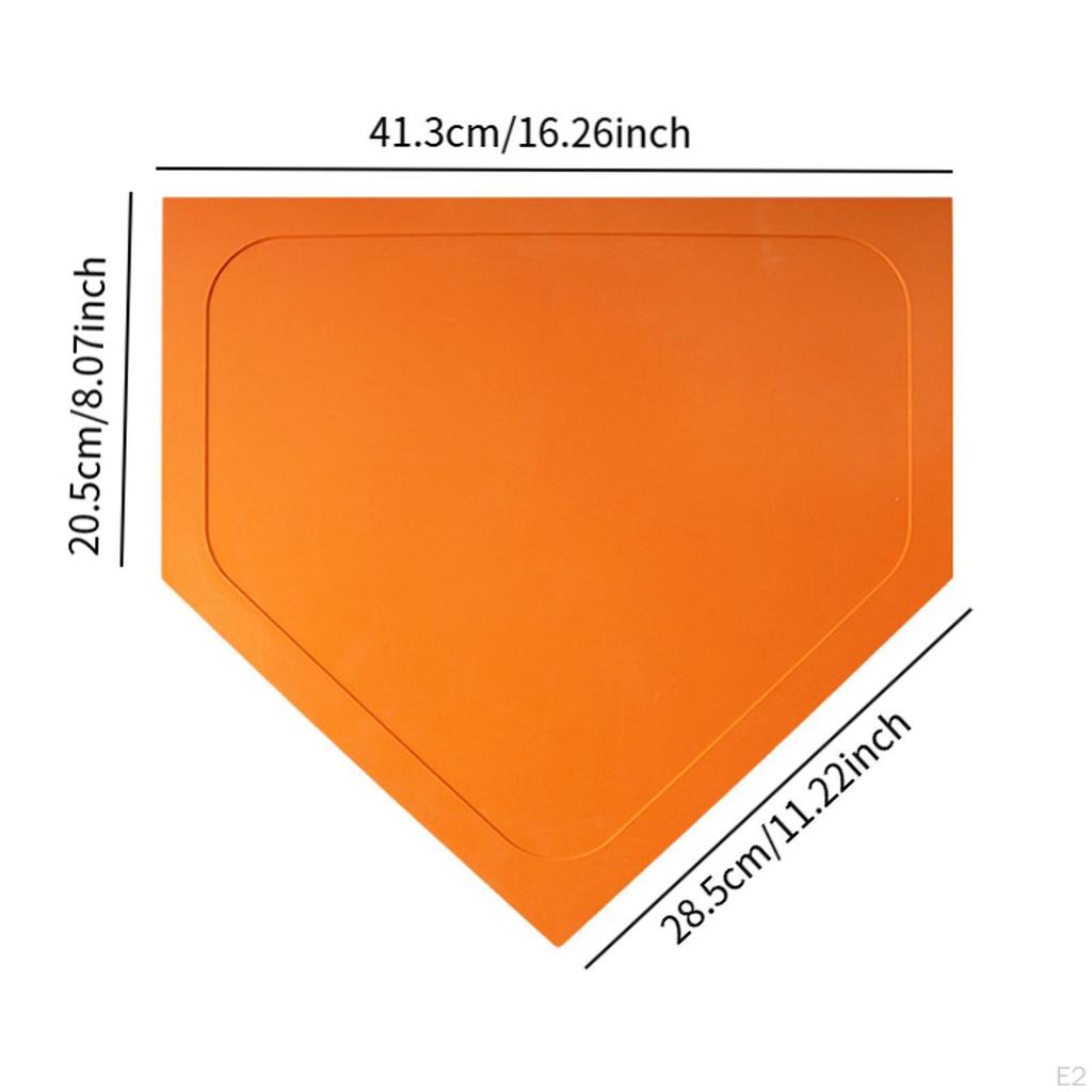 Baseball Softball Base Training Practice Equipment for Teeball Kids Triangle Orange