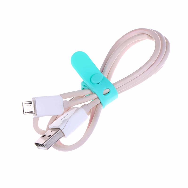 4Pcs Cable Winder Silicone Cable Organizer Wire Wrapped Cord Line Storage Holder
