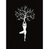 Women's Yoga-Inspired Geometric Tree Branch Print T-Shirt , Round Neck Casual Tee for Summer Machine Washable,    Nontransparent Material