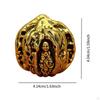 Mini Brass Walnut Ornament Chinese Hand Exercise Ball Home Office Decorations Artware Buddha