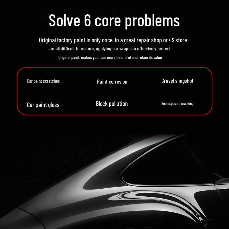 Car TPH Paint Surface TPU Glossy Transparent Protective Film - Invisible Anti-Scratch Full Car Wrap.