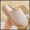 White Fang Warm Cotton Indoor Simple for Men and RS019 Non-Slip One-Size-Fits Slippers, Design, Women, (Pink)