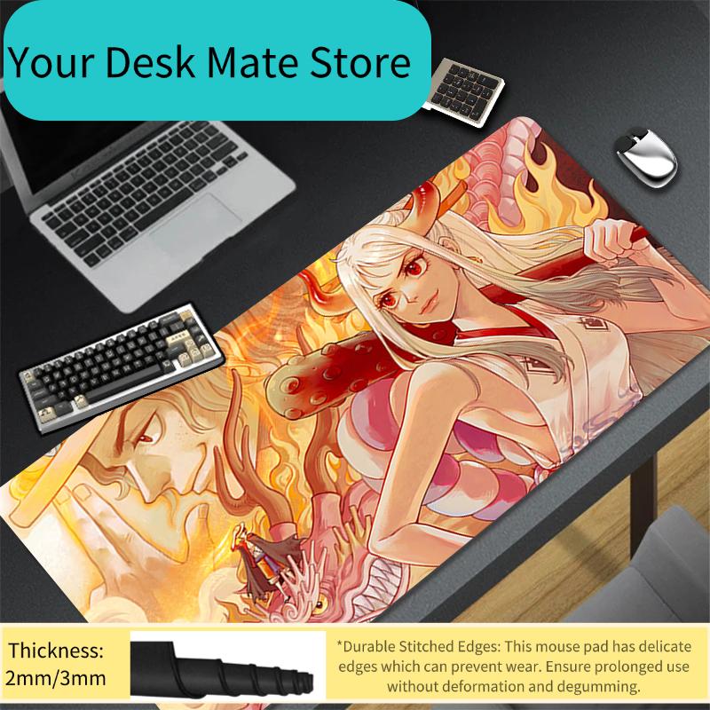 Mouse Pads Fashion Brand Desk Mat Protector Gaming One Piece Mousepad Office Table Decor Keyboard Long Pad Computer Gamer Mats