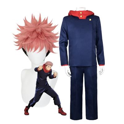 Anime Jujutsu Kaisen Itadori Yuji Top Nohavice Set Cosplay kostýmy školskej uniformy