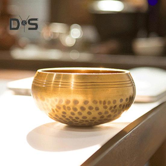 Meditation Singing Bowl Set Alloy Sound Bowl with Wooden Striker Cushion Healing Sound Bowl for Mindfulness Yoga Meditation Self-Regulation