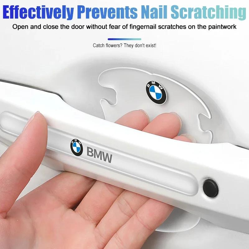 BWW1 2026 Car Sticker Transparent Car Door Bowl Handle Protect Stickers For BMW 1 2 3 4 5 6 7 Series X1 X3 X4 X5 X6 X2 X7 F10 F15 F16