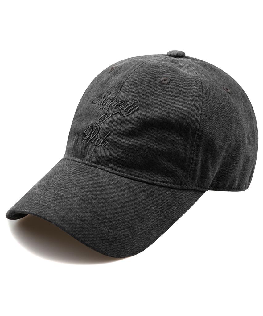 Wig Length Property Pigment Ball Cap - Charcoal