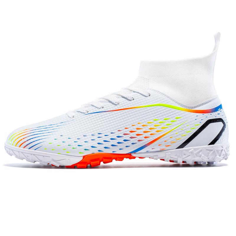 High-top Football Shoes Men's and Women's Indoor and Outdoor Broken Nail Sneakers Long Nail Non-slip Adult Grass Professional Training Shoes