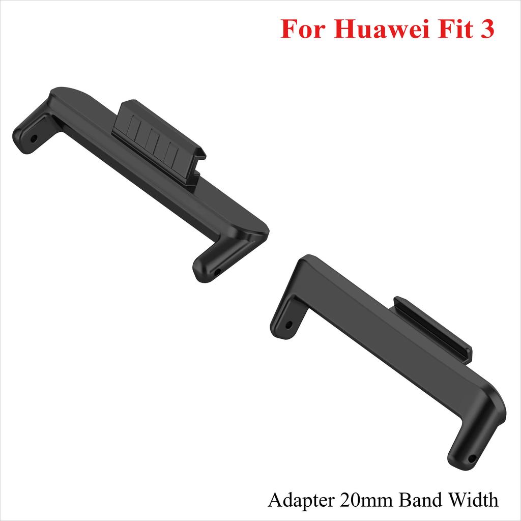 1Pair Adapter For Huawei Watch Fit 3 Strap 20mm Smartwatch 316L Stainless Steel Connector Accessories for Huawei fit2/1 band