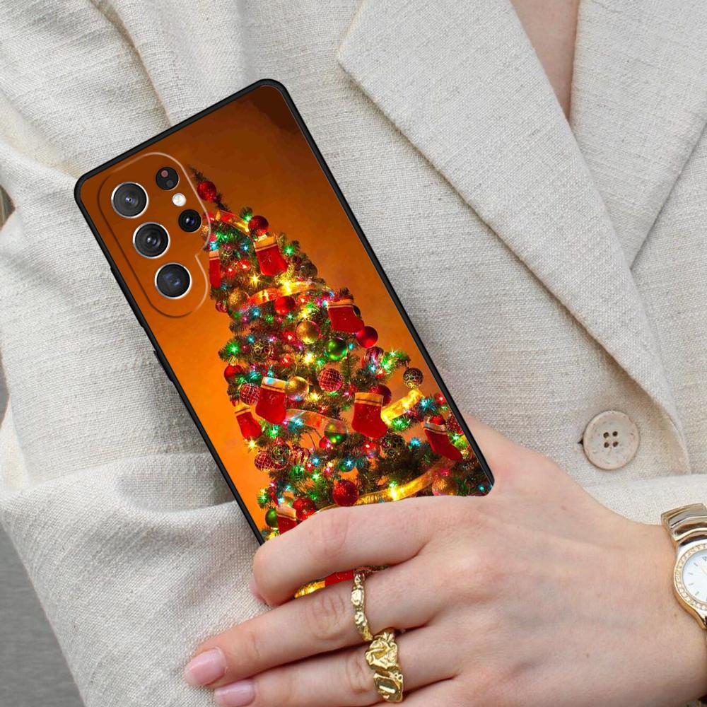 Christmas Tree New Year Cell Phone Case for Samsung Galaxy S26 Ultra S25 S24 S23 S22 S21 S20 Note10 Cover