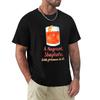 Ein Negroni Sbagliato mit Prosecco darin T-Shirt Standard Passform Einfarbiges T-Shirt