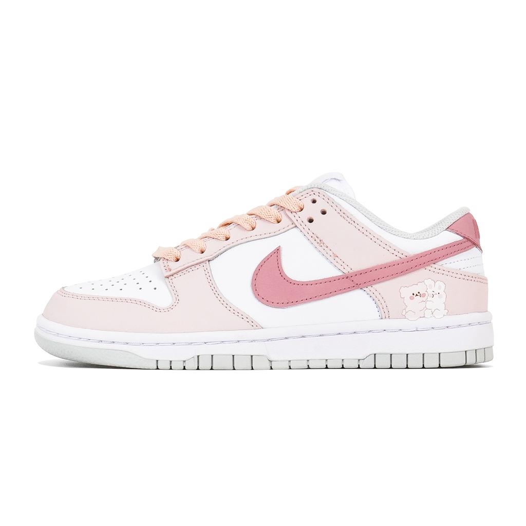 Nike Dunk 3 Times Laboratory Slip Resistant Abrasion Resistant Low top Skateboard Shoes Women's White Pink DD1503-103(TeamP-)