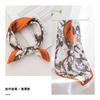 Elegant Silk Scarf Women 53x53cm Pure Mulberry Square Neck Floral Print Lightweight Accessory