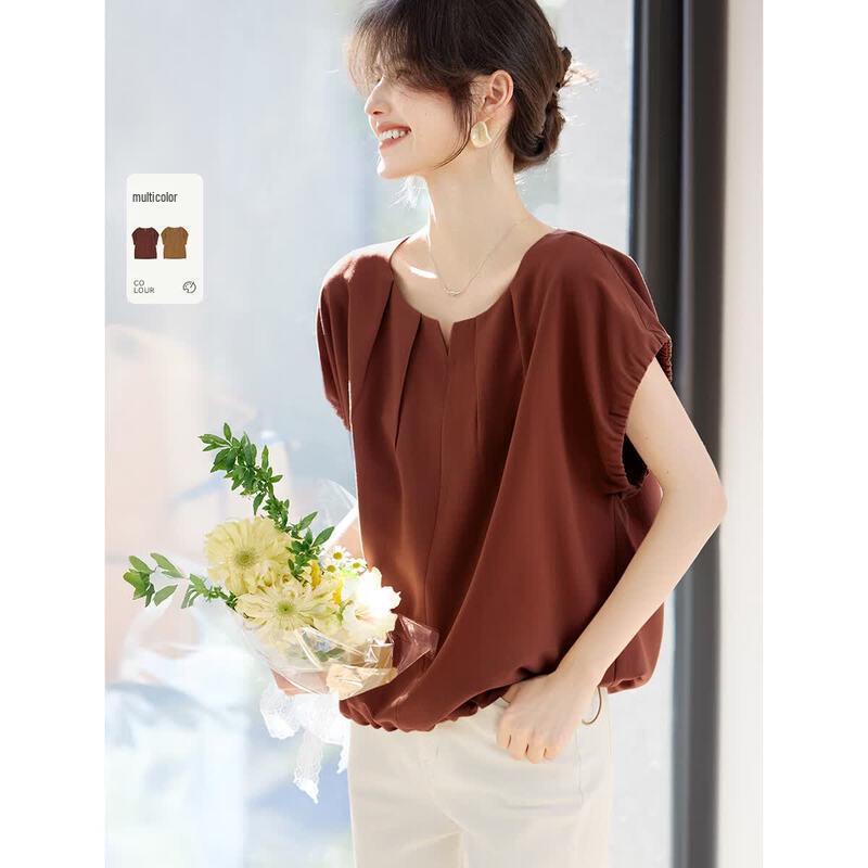 XWI Women s French Design Lantern Sleeve Blouse M