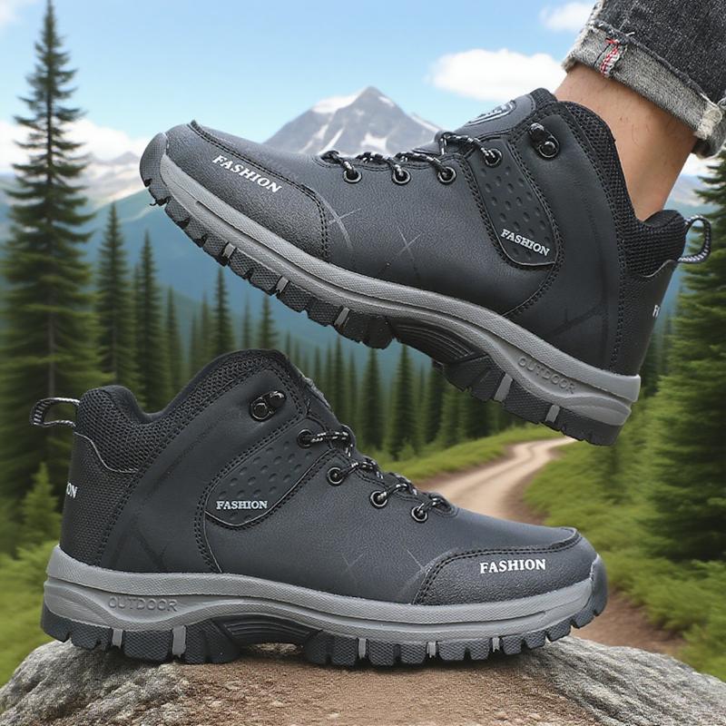 Men's Waterproof Hiking Shoes Comfortable Durable Spring Autumn Camping Hiking Shoes Outdoor Travel Fishing Anti Slip Work Shoes