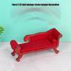 Miniature Chaise Lounge For Doll House Display Antique Design Realistic Furniture for Living Room Scene Landscape Props