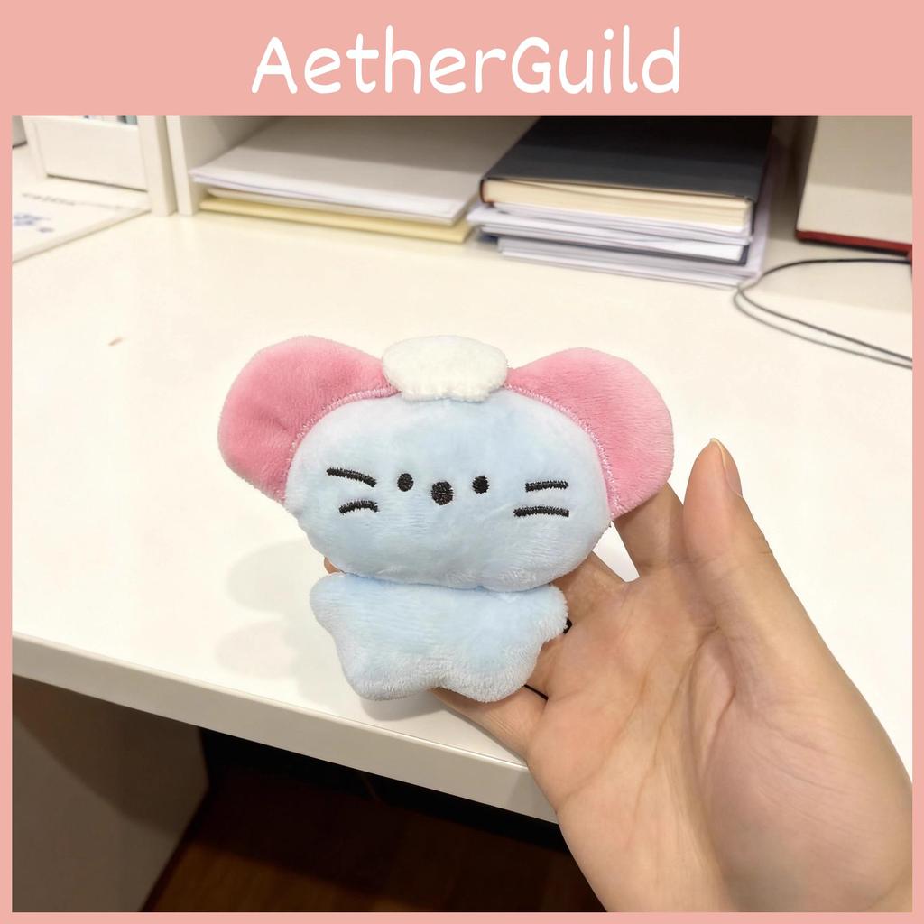 Keychain Plush Mouse Stuffed Doll With Pearl Chain For Couples Gift Kids