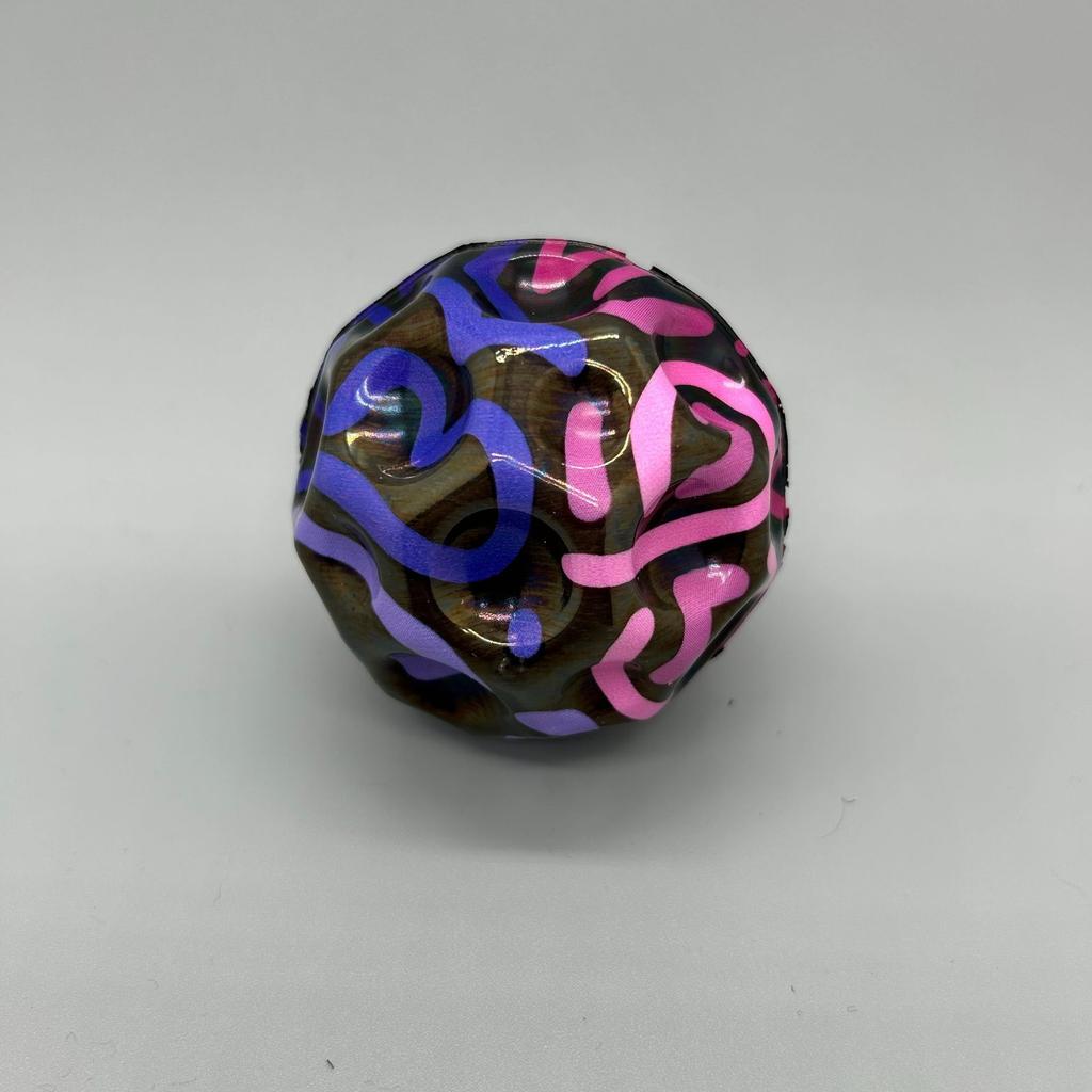 Moon Shaped Pu Foam Bouncy Ball Stress Relief Fidget Toy Soft Anti Stress High Bouncing Ball Squeeze Toy Kids Outdoor Sport Game