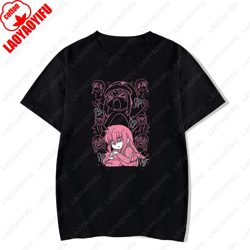 Classic Special Men Women TShirt Bocchi The Rock Gotou Hitori Japanese Manga Anime Cotton Tees Hip Hop Graphic Short Sleeve Gift