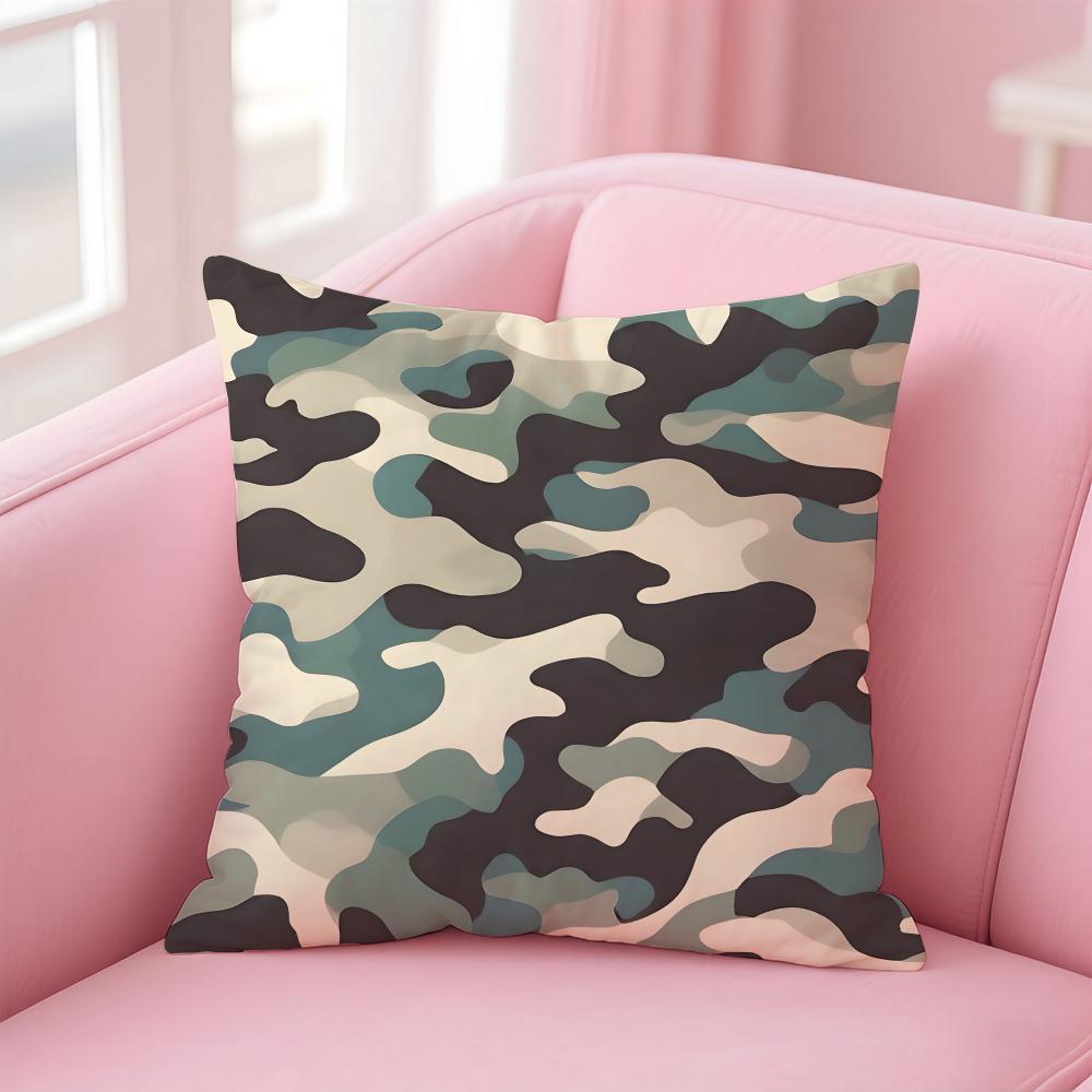

CCool Camouflage Series Cushion Cover Pillow Case Soft Friendly Fabric Concealed Zipper 30X30cm
