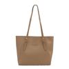 Large Capacity Tote Bag for Women New Style College Students' Class Bag Fashionable Simple Temperament Shoulder Bag Solid Color Armpit Bag