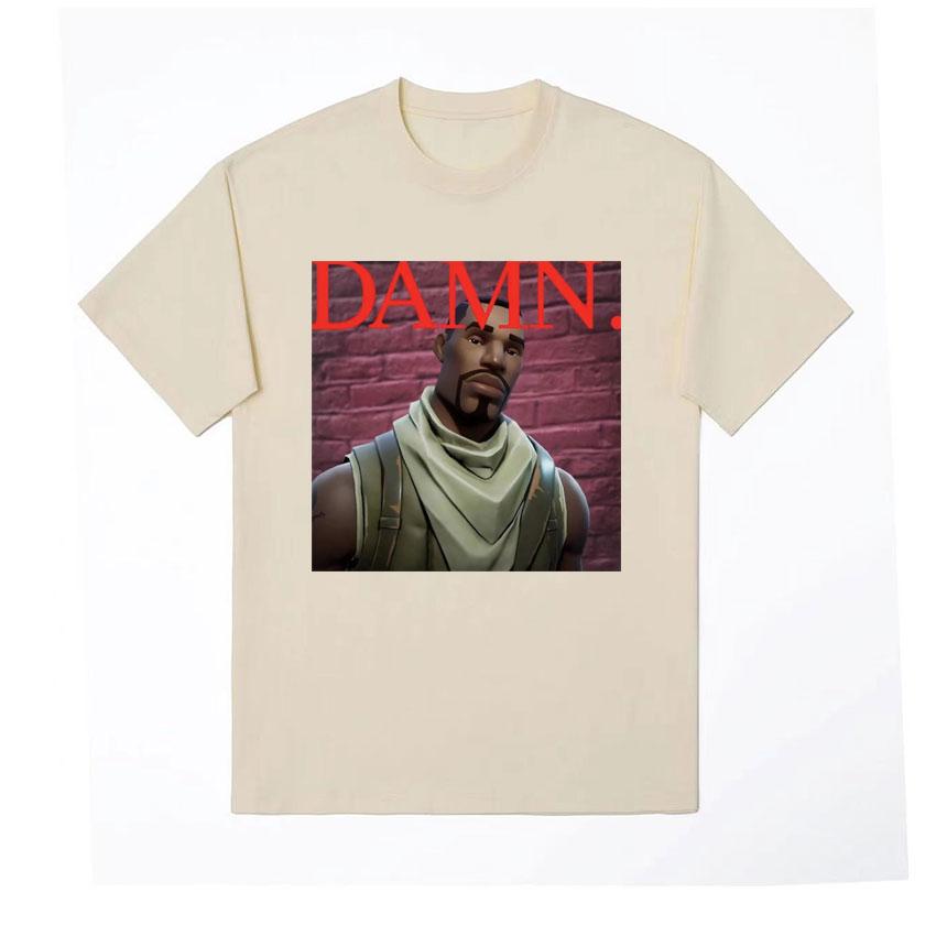 Kendrick Lamar Spitfire T Shirt Damn Album Funny Meme Graphic Tshirt for Unisex Clothing Vintage Cotton Short Sleeve Tshirts Tops