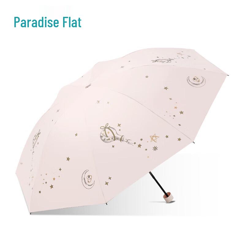 Heaven Umbrella Black UV Protection 3-Fold Travel Umbrella